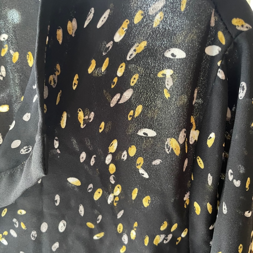 Black patterned blouse
